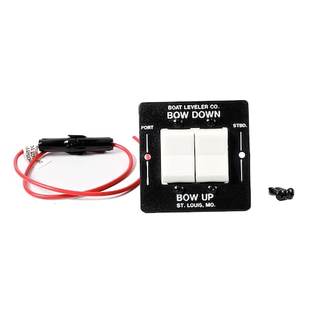 Boat Leveler Co Boat Leveler Waterproof Trim Tab Switch - Black/White Buttons 12725